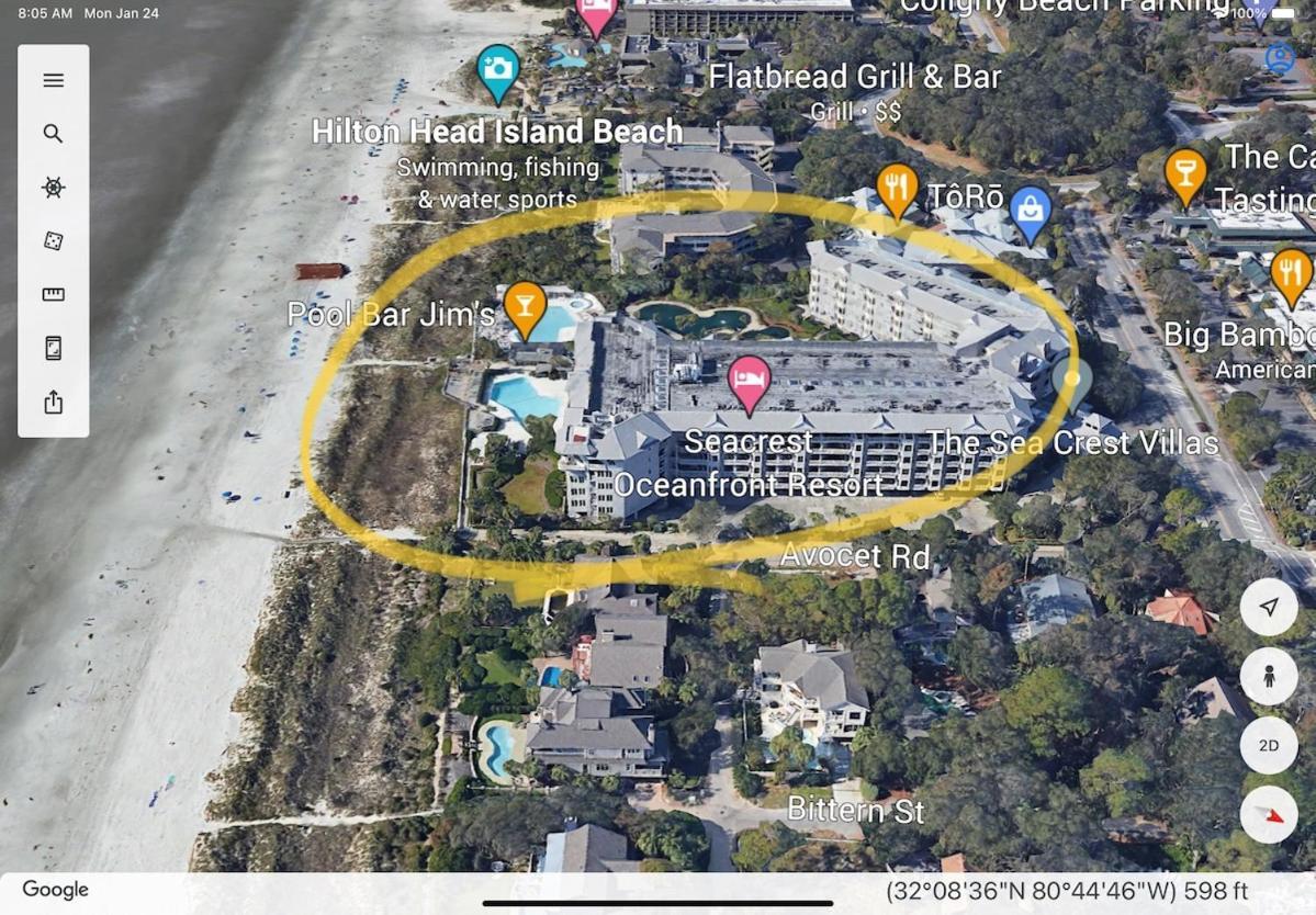 Seacrest Villa Oceanfront Resort 2 Bed 2 Bath Steps To The Beach Hilton Head Island Exterior photo